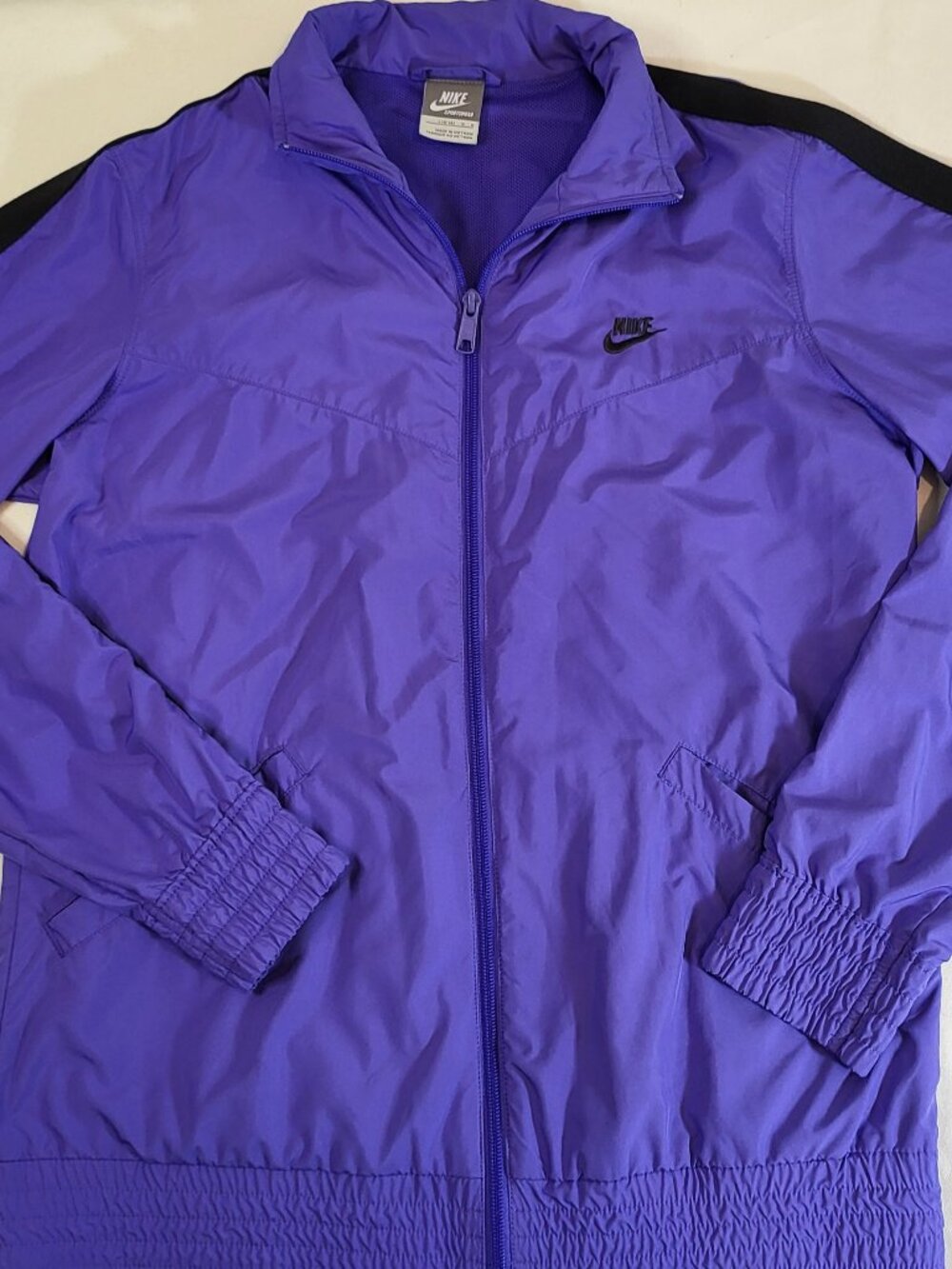 Vintage Y2K Nike Silver Tag Youth Girls Track Jacket - Vivid Grape (348842-500)